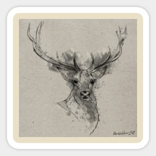 Deer with Antlers Sticker